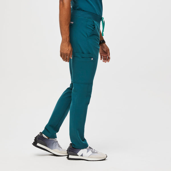men's Caribbean Blue Slim Axim™ - Short Straight-Leg Scrub Pant