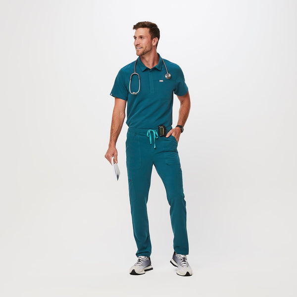 men's Caribbean Blue Slim Cairo - Tall Straight-Leg Scrub Pant™