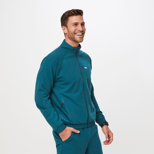 men's Caribbean Blue Cobaki - Scrub Jacket