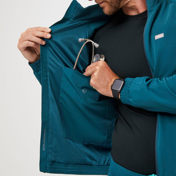 men's Caribbean Blue Cobaki - Scrub Jacket
