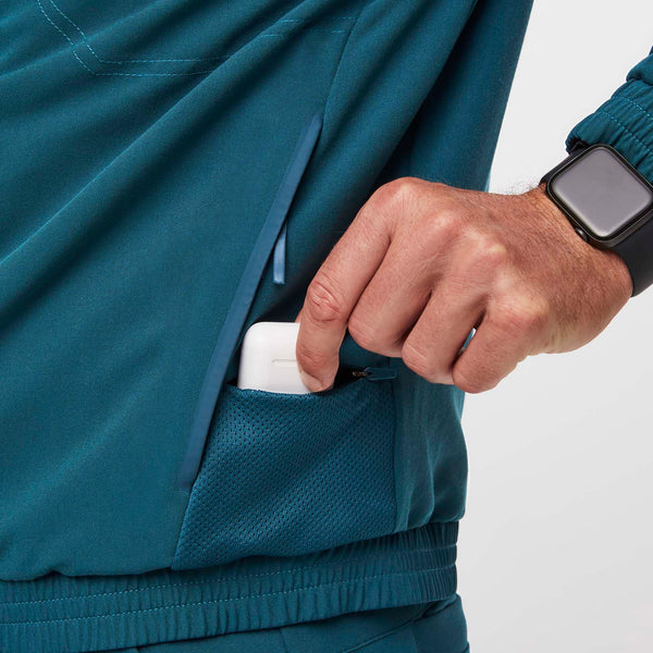 men's Caribbean Blue Cobaki - Scrub Jacket