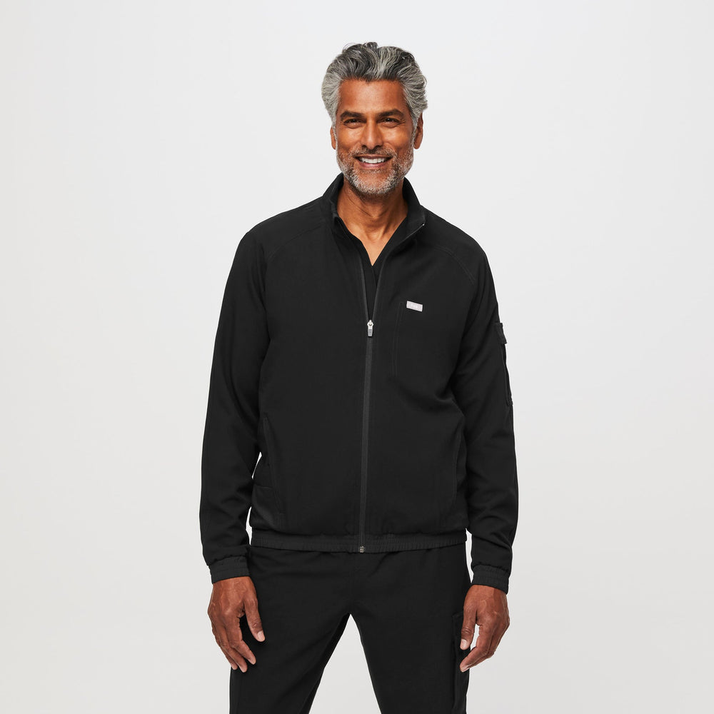 men's Black Cobaki Modern Cargo - Scrub Jacket