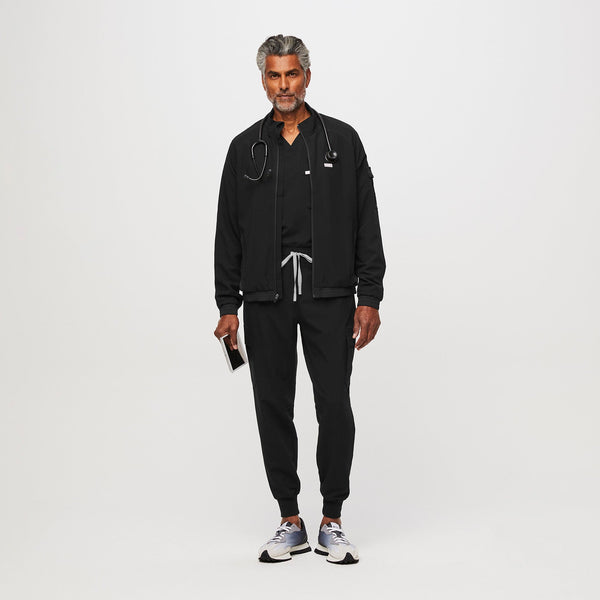 men's Black Cobaki Modern Cargo - Scrub Jacket