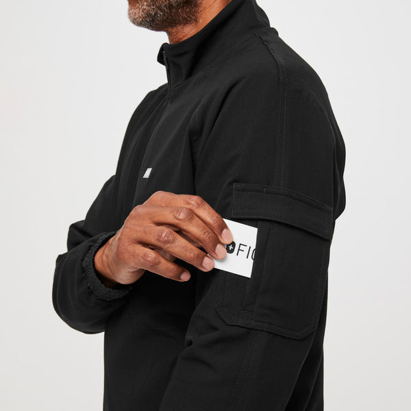men's Black Cobaki Modern Cargo - Scrub Jacket