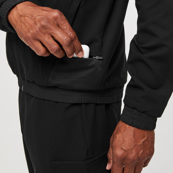 men's Black Cobaki Modern Cargo - Scrub Jacket