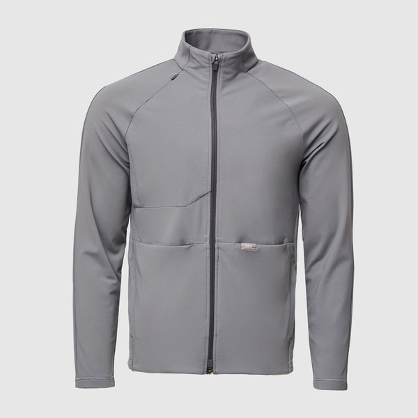 men's Graphite ContourKnit Scrub Jacket