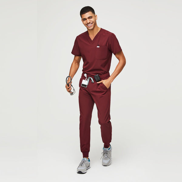 men's Burgundy FIONlite™ Tansen - Jogger Scrub Pant
