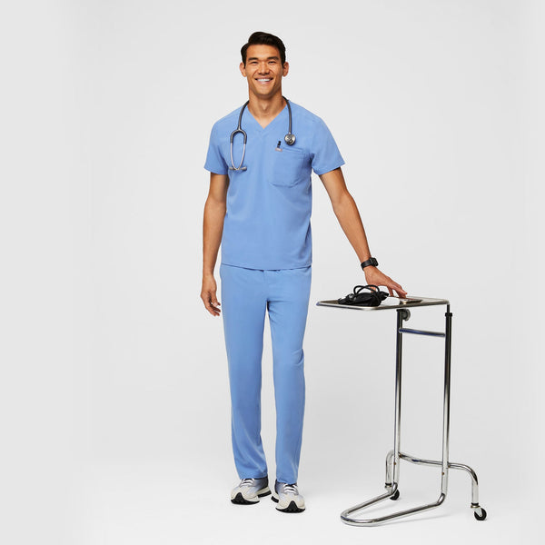 Men's Ceil Blue Leon -  Scrub Top™