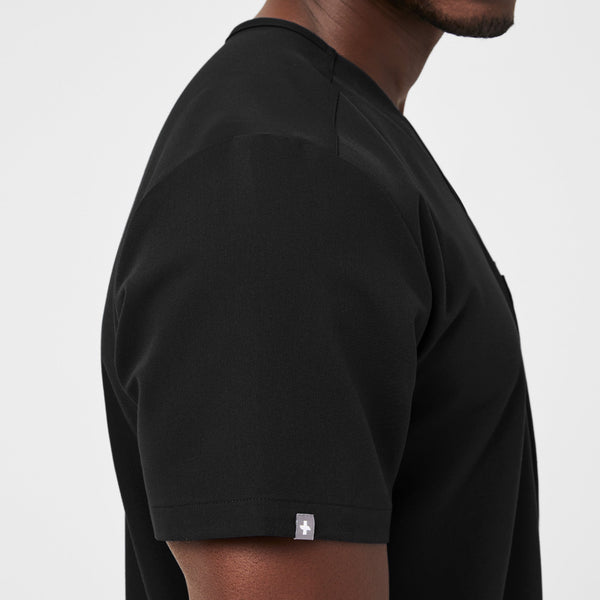 Men's Black Leon -  Scrub Top™