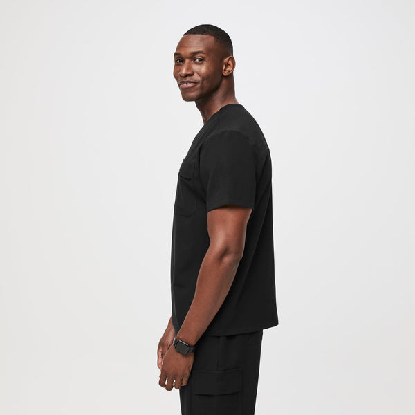men's Black Classic Leon™ - Cargo Scrub Top