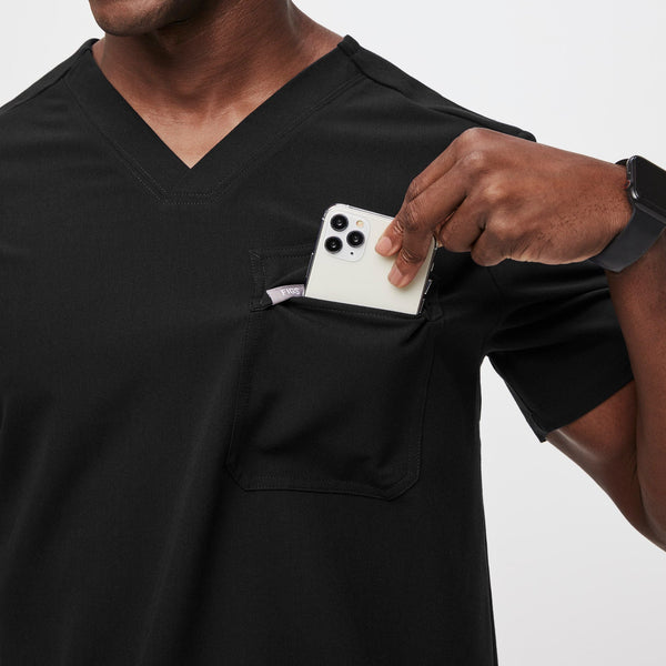 men's Black Classic Leon™ - Cargo Scrub Top