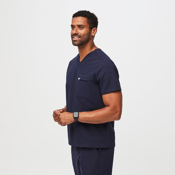 men's Navy Classic Leon™ - Cargo Scrub Top