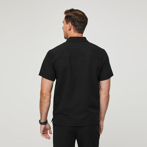 men's Black Lima - Short-Sleeve ScrubPolo™