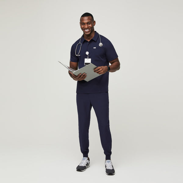 men's Navy Lima - Short-Sleeve ScrubPolo™
