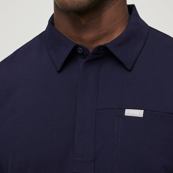 men's Navy Lima - Short-Sleeve ScrubPolo™