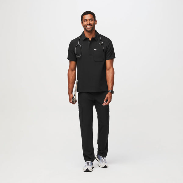 men's Black Lima Classic Short-Sleeve - Cargo ScrubPolo™