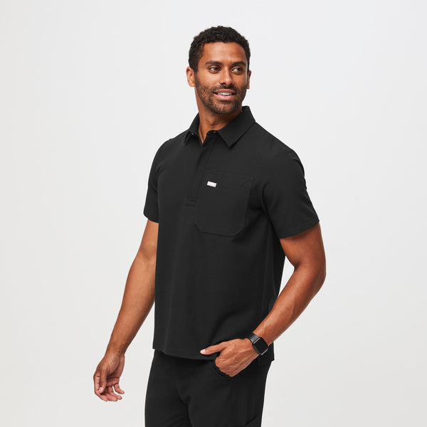 men's Black Lima Classic Short-Sleeve - Cargo ScrubPolo™