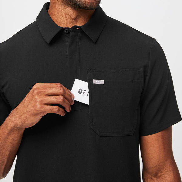 men's Black Lima Classic Short-Sleeve - Cargo ScrubPolo™