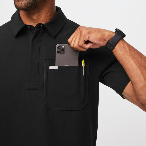 men's Black Lima Classic Short-Sleeve - Cargo ScrubPolo™