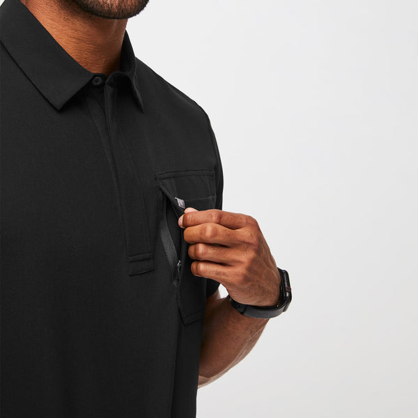 men's Black Lima Classic Short-Sleeve - Cargo ScrubPolo™