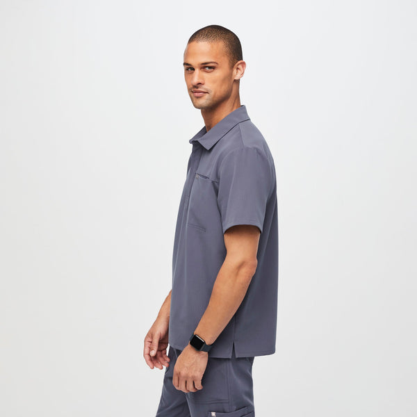 men's Space Navy Lima - Short-Sleeve ScrubPolo™