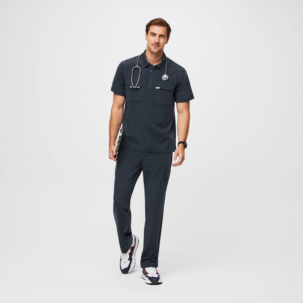 men's Dark Harbor Lima Short-Sleeve Cargo Zip - ScrubPolo™