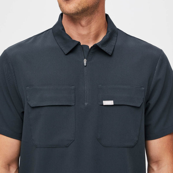 men's Dark Harbor Lima Short-Sleeve Cargo Zip - ScrubPolo™