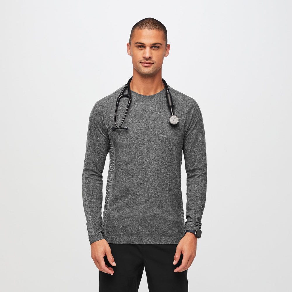 men's Graphite Makato Seamless - Long-Sleeve Underscrub