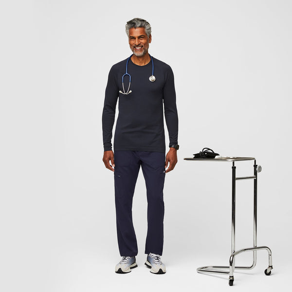 men's Navy Makato Seamless - Long-Sleeve Underscrub