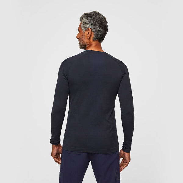men's Navy Makato Seamless - Long-Sleeve Underscrub