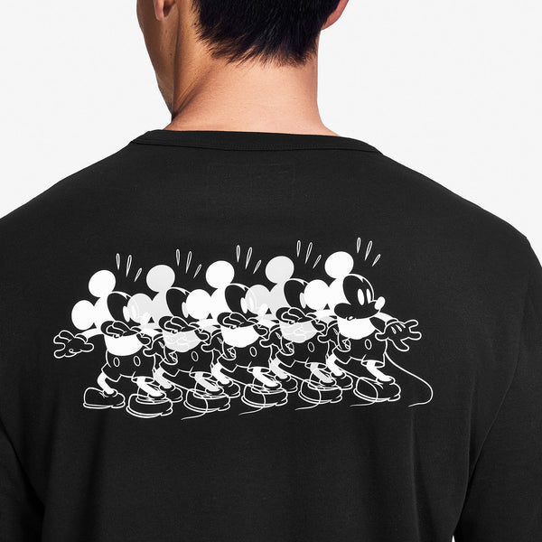 men's Black Mickey Mouse Oh Boy - Long-Sleeve Underscrub