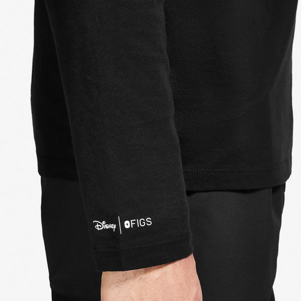 men's Black Mickey Mouse Oh Boy - Long-Sleeve Underscrub