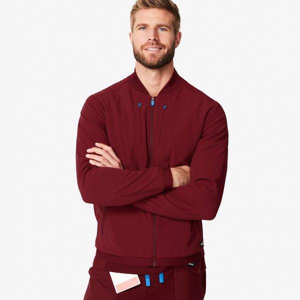 men's Burgundy Mickey Mouse Softshell Jacket