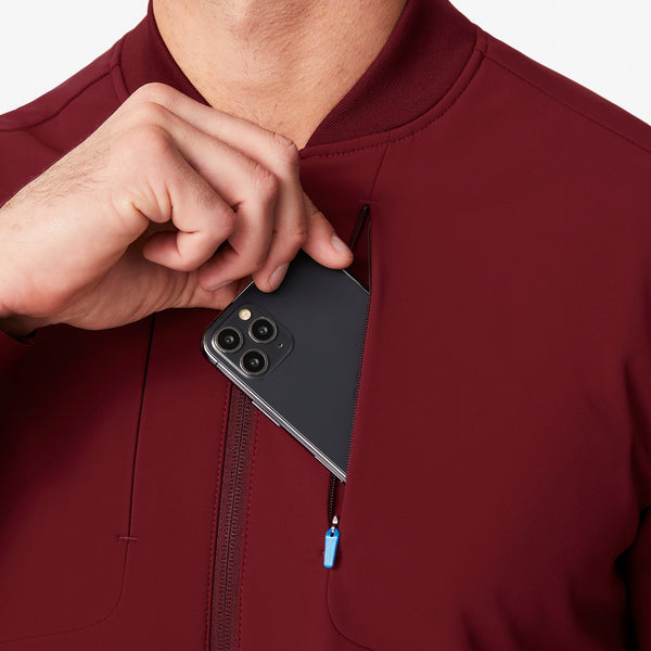 men's Burgundy Mickey Mouse Softshell Jacket