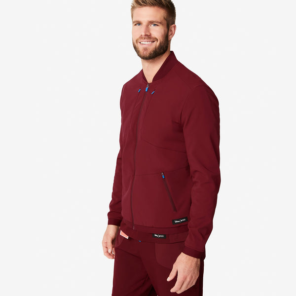 men's Burgundy Mickey Mouse Softshell Jacket