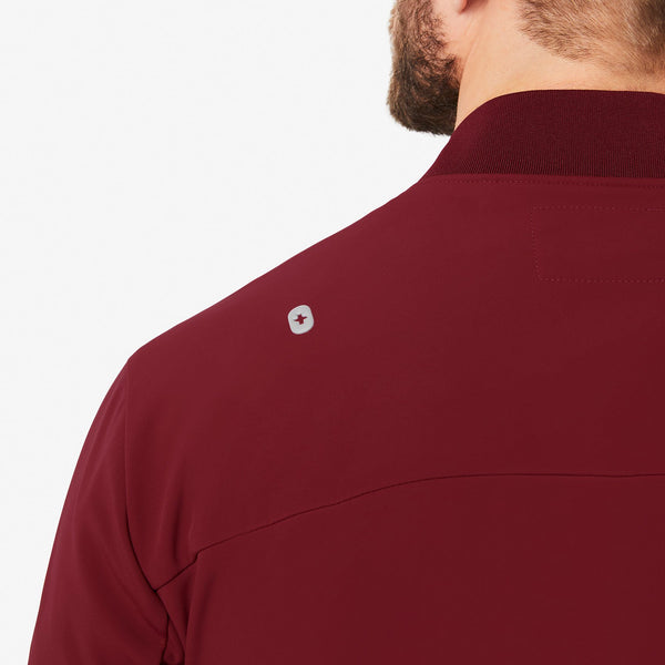 men's Burgundy Mickey Mouse Softshell Jacket
