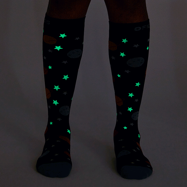 men's Black Night Shift - Compression Socks