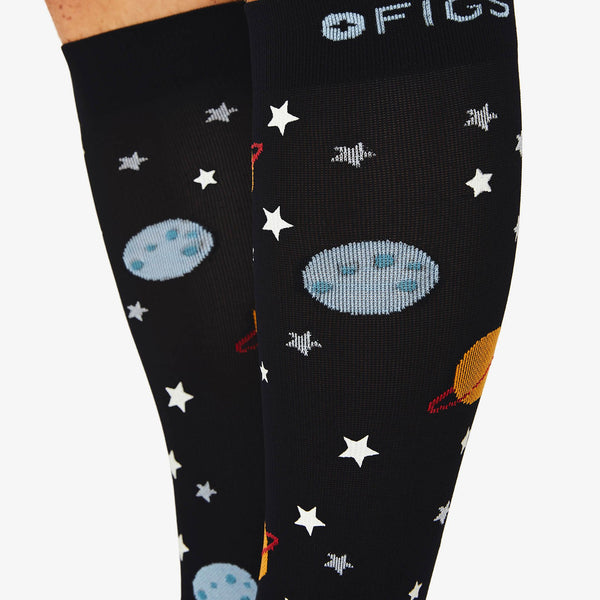 men's Black Night Shift - Compression Socks