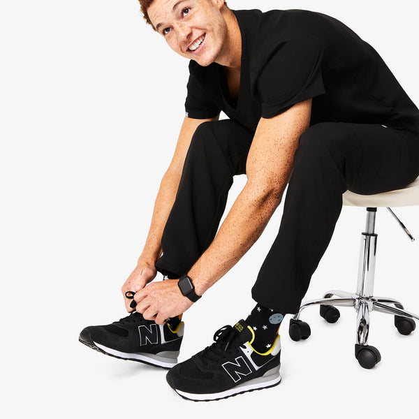 men's Black Night Shift - Compression Socks