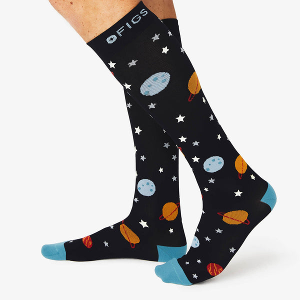 men's Black Night Shift - Compression Socks