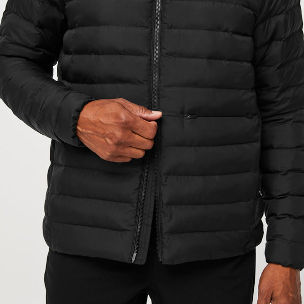 men's Black Packable - Puffer Jacket