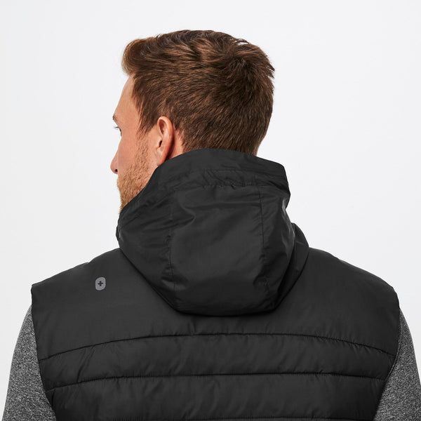 men's Black Packable - Puffer Vest