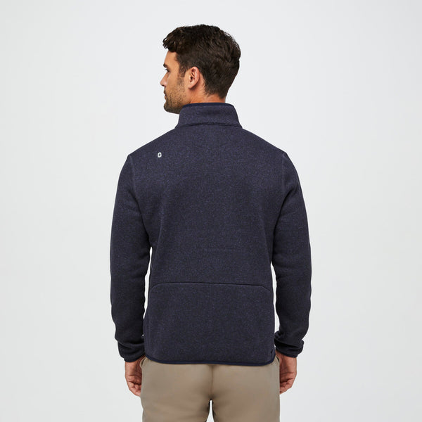 men's Heather Navy On-Shift™ - Sweater-Knit Jacket