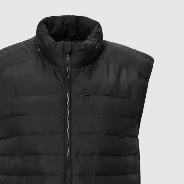 men's Black Packable - Puffer Vest