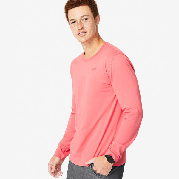 men's Pink Peace Out Cancer - Long-Sleeve Underscrub