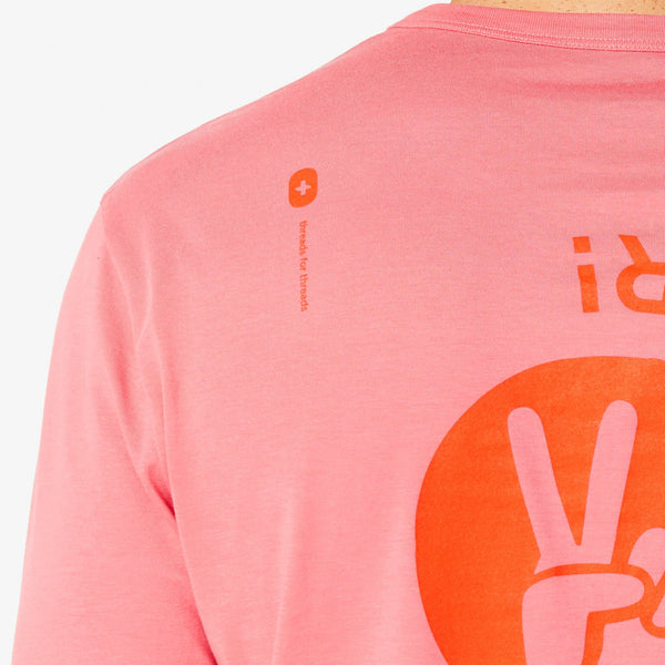 men's Pink Peace Out Cancer - Long-Sleeve Underscrub