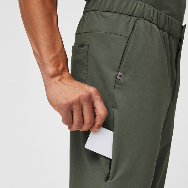 men's Washed Olive FIGSPRO™ Tailored Scrubtrouser Short