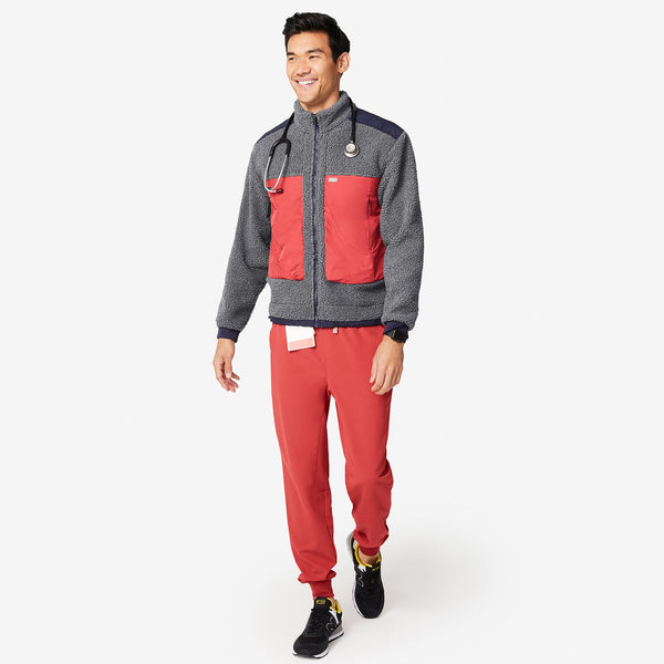 men's Dark Heather Grey Selwyn - Sherpa