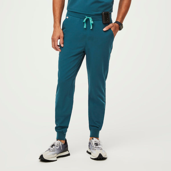 men's Caribbean Blue Slim Tansen™ - Short Jogger Scrub Pant