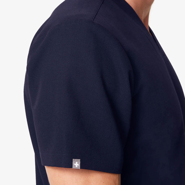 men's Navy Jimeta - V-Neck Scrub Top
